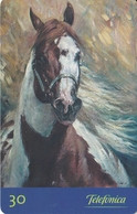 TARJETA DE BRASIL DE UN CABALLO  (CABALLO-HORSE) TELEFONICA - Paarden