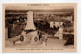 - CPA QUERQUEVILLE (50) - Le Monument Aux Morts 1914-18 - Edition Canu - - Sonstige & Ohne Zuordnung