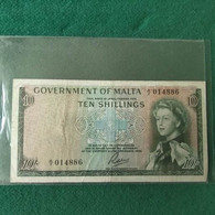 MALTA 10 SHILLINGS 1949 - Malta