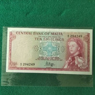 MALTA 10 SHILLINGS 1957 - Malta