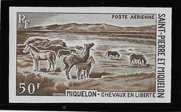 St Pierre Et Miquelon Poste Aérienne N°44 - Essai -  Non Dentelé - Neuf ** Sans Charnière - TB - Non Dentelés, épreuves & Variétés