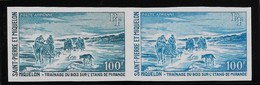 St Pierre Et Miquelon Poste Aérienne N°45 - Essai En Paire -  Non Dentelé - Neuf ** Sans Charnière - TB - Non Dentelés, épreuves & Variétés