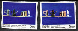 France 2364 Variétés  Gris Et Marron Rouge Tableau De Nicolas De Stael Neuf ** TB MNH Sin Charnela - Varieties: 1980-89 Mint/hinged