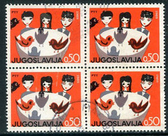 YUGOSLAVIA 1969  Children's Week Block Of 4 MNH / **.  Michel 1348 - Gebruikt