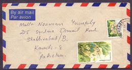 KENYA Postal History Cover On Plants Flowers, Used 1987 - Kenya (1963-...)