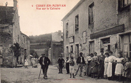 CPA De CUSSY - En -MORVAN - Vue Sur Le Calvaire. - Andere & Zonder Classificatie