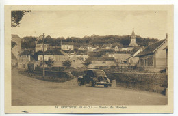 CPA 78 SEPTEUIL  Route De Houdan  Vue Générale Voiture Année 1950 - 4 CV Renault - Septeuil