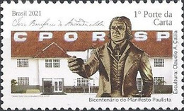 BRAZIL - BICENTENNIAL OF "MANIFESTO PAULISTA" 2021 - MNH - Unused Stamps