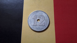 BELGIE GENT 12 VOORUIT 27.5MM ALUMINIUM FRAPPE MEDAILLE - Monedas / De Necesidad