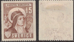 RELIGION HOLY MEN ST SAINT SANTA BIRGITTA BRIDGET BRIGIDA SWEDEN SUEDE SCHWEDEN 1941 Mi 288 A FACIT 335 A MH - Theologen