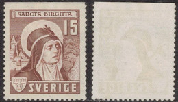 RELIGION HOLY MEN ST SAINT SANTA BIRGITTA BRIDGET BRIGIDA SWEDEN SUEDE SCHWEDEN 1941 Mi 288 Do FACIT 335 B1 Mint No Gum - Théologiens