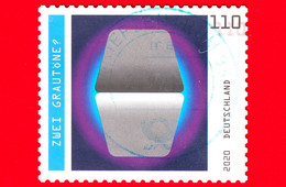 GERMANIA - Usato - 2020 - Illusioni Ottiche - Forme Geometriche - Due Sfumature Di Grigio ? - Zwei Grautöne - 110 - Used Stamps