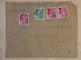 AH14 ALGERIE  BELLE LETTRE   1943 ALGER   POUR LIBREVILLE  CAMEROUN + AFF.INTERESSANT . - Storia Postale