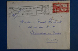 AH14 ALGERIE  BELLE LETTRE   1955 CONSTANTINE   POUR CORMEILLES FRANCE ++ AFF.INTERESSANT . - Covers & Documents