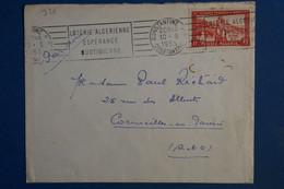AH14 ALGERIE  BELLE LETTRE   1955 CONSTANTINE   POUR CORMEILLES FRANCE ++ AFF.INTERESSANT . - Lettres & Documents