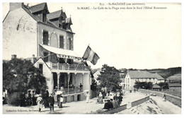 44 St-Nazaire (ses Environs) - SAINT-MARC - Le Café De La Plage Avec Dans Le Fond L'hotel Boussenot - Other Municipalities