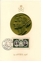 Monaco 1956 Mariage Princier - Grand Bristol 19,2 X 13 Cm - Covers & Documents