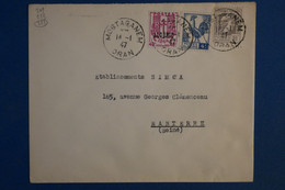 AH14 ALGERIE  BELLE LETTRE EXPRESS  1947  MOSTAGANEM   POUR NANTERRE  FRANCE +  + AFF.INTERESSANT . - Brieven En Documenten