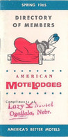 ÉTATS-UNIS - AMECICAN MOTEL LODGES - PRINTEMPS 1965. - North America