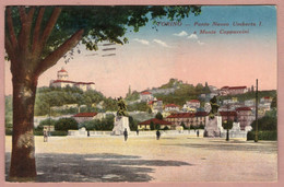 Cartolina Torino Ponte Nuovo Umberto I E Monte Cappuccio - Viaggiata 1928 - Fiume Po