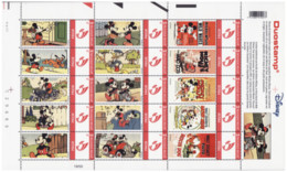 Duostamps Micky Mousse - Duostamp Vel Feuille Complète Full Sheet Datum 8.IV.03 - Private Stamps