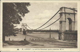 LORIENT , Le Pont De Kérentrech ( Partie Suspendue 180m ) , 1936 - Lorient