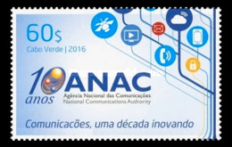 (118) Cape Verde  2016 / Communication / ANAC ** / Mnh  Michel 1048 - Cap Vert