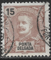 Ponta Delgada – 1897 King Carlos 15 Réis - Ponta Delgada