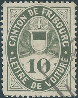 Svizzera - Switzerland - Schweiz - Suisse,1843-1852 Canton De FRIBOURG Lettre De Voiture,Fiscal Tax ,Used - 1843-1852 Federale & Kantonnale Postzegels