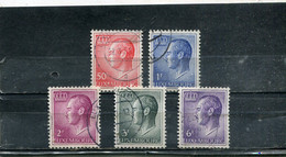Luxembourg 1965-66 Yt 661-662 664-665 667 Série Courante - 1965-91 Jean