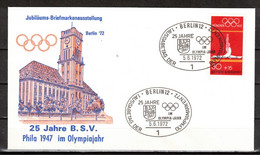 212i * BERLIN * 1 FEINSTE WERTE * SONDERSTEMPEL OLYMPIADE MÜNCHEN 1972 **!! - Machines à Affranchir (EMA)