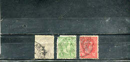 Luxembourg 1895 Yt 69 72-73 Grand-duc Adolphe Ier De Profil - 1895 Adolphe Right-hand Side