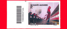 Nuovo - MNH - ITALIA - 2021 - 700 Anni Della Morte Di Dante Alighieri – Purgatorio - B - Barre 2164 - Barcodes