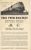 Catalogue TRIX TWIN RAILWAY 1948 TTR Gauge OO 16 Mm. - Inglese