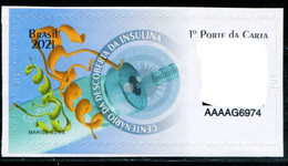 XG1630 Brazil 2021 Insulin Injection And Virus 1V Self-adhesive Stamp MNH - Neufs