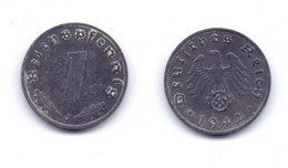 Germany 1 Reichspfennig 1942 J WWII Issue - 1 Reichspfennig