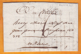 1799 - An 6 - Marque Postale 74 ROUEN Sur Lettre Pliée Avec Correspondance De 3 P Vers PARIS - T6 - 1701-1800: Precursori XVIII