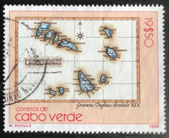 Cabo Verde - C3/60 - (°)used - 1988 - Michel 539 - Oude Landkaarten - Cap Vert