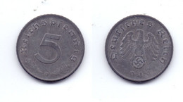 Germany 5 Reichspfennig 1944 D WWII Issue - 5 Reichspfennig