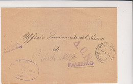 Amgot Franchigia Giardinello 16.6.1944- Viaggiata Italy Italia - Occup. Anglo-americana: Sicilia