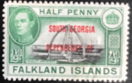 Falkland Island - South Georgia - C3/60 - (°)used - 1944 - Michel B1 - Landmotieven Met Opdruk - Falklandeilanden