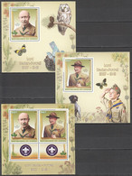 CC508 ! VERY LIMITED STOCK 2016 ORGANIZATIONS SCOUTING LORD BADEN-POWELL 1KB+2BL MNH - Neufs