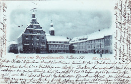 56/ Gruss Aus Dippoldiswalde, 1899, Marktplatz - Dippoldiswalde