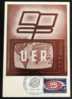 Paris - Carte Maximum - FDC - 3e Congrès International De L'UER Radio Et Télévision éducatives - 4 Mars 1967 - 1960-69