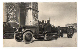 CPA 3223 - MILITARIA - Carte Militaire - Artillerie Motorisée Devant L'Arc De Triomphe - Matériel