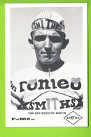 Martin VAN DEN BOSSCHE . 2 Scans. Cyclisme. Romeo Smiths - Ciclismo