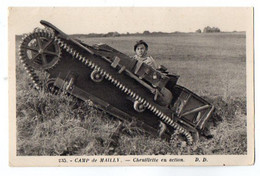 CPA 3225 - MILITARIA - Carte Militaire - Camp De Mailly - Chenillette En Action - Material