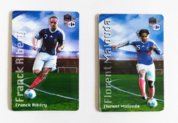 Magnet. Football F. Malouda Et F. Ribéry En Relief - Other & Unclassified