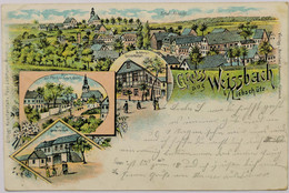 C. P. A. Litho: THURINGE : Gruss Aus WISSBACH B/ Liebschütz, Stamp In 1901 - Autres