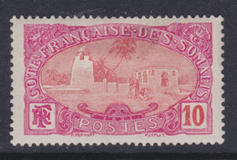 Cote Des Somalis N° 71 X  10 C.  Rose-lilas Et Rouge, Trace De Charnière Sinon TB - Non Classificati